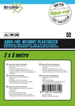 Bo-Camp Aqua-Folie Zeltunterlage - Ohne Weekmakers 7 Bo-Camp Aqua-Folie Zeltunterlage - Ohne Weekmakers -Günstiges OutdoorXL Geschäft bo camp aqua folie ondergrondzeil zonder weekmakers zwart 2 x 3 m zwart 1