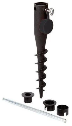 Bo-Camp Parasol Erdbohrer 26-44mm Nylon Black