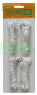 Campking Abspannleine Baumwolle 3 Mm X 4 Meter, 4 Stücke