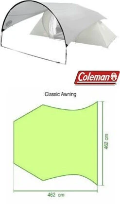 Coleman Classic Awning Grey -Günstiges OutdoorXL Geschäft coleman classic awning grey 1