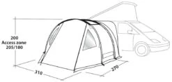 Easy Camp Shamrock Buszelt Granite Grey -Günstiges OutdoorXL Geschäft easy camp shamrock bustent granite grey 1