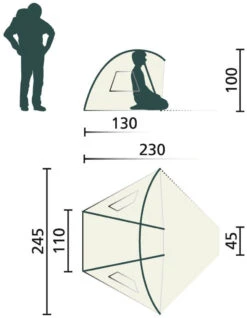 Jack Wolfskin Beach Shelter III White Pepper -Günstiges OutdoorXL Geschäft jack wolfskin beach shelter iii white pepper 1