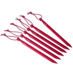 MSR Groundhog Zelt Stake Kit 6pcs Red