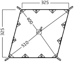 Nordisk Kari 10 Diamond Tarp Natural -Günstiges OutdoorXL Geschäft nordisk kari 10 diamond tarp natural 1