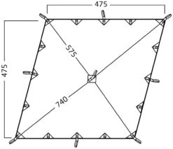 Nordisk Kari 20 Diamond Tarp Natural -Günstiges OutdoorXL Geschäft nordisk kari 20 diamond tarp natural 1