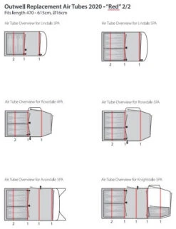 Outwell Air Repair Tube - Red -Günstiges OutdoorXL Geschäft outwell air repair tube red transparent 2