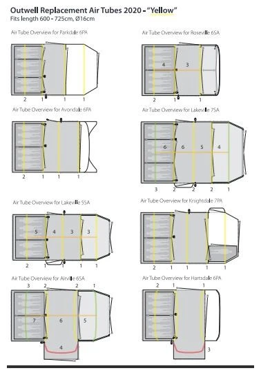 Outwell Air Repair Tube - Yellow Transparent 6 Outwell Air Repair Tube - Yellow Transparent – Bild 4