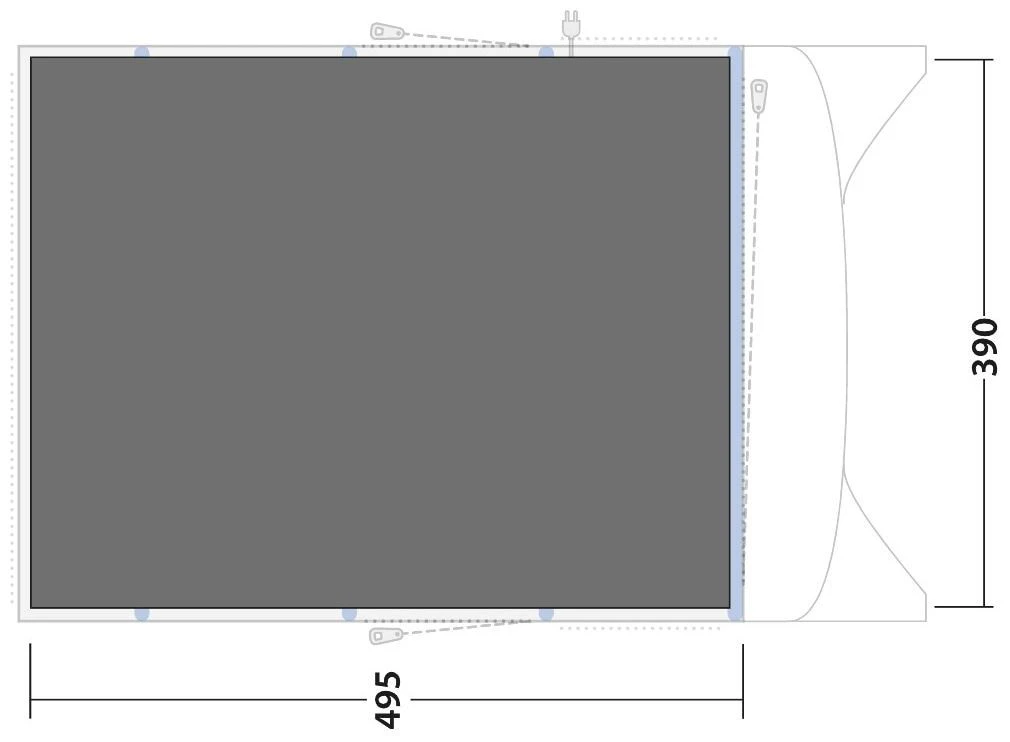 Outwell Avondale 6PA Footprint Black-Grey 5 Outwell Avondale 6PA Footprint Black-Grey – Bild 3