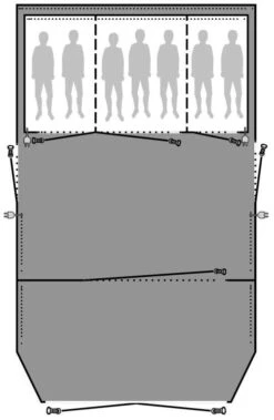 Outwell Stone Lake 7SA Footprint 7 Outwell Stone Lake 7SA Footprint -Günstiges OutdoorXL Geschäft outwell belleville 7sa stone lake 7sa wood lake 7sa footprint 1