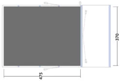 Outwell Birchdale 6PA Footprint Grey -Günstiges OutdoorXL Geschäft outwell birchdale 6pa footprint grey 1 3 1