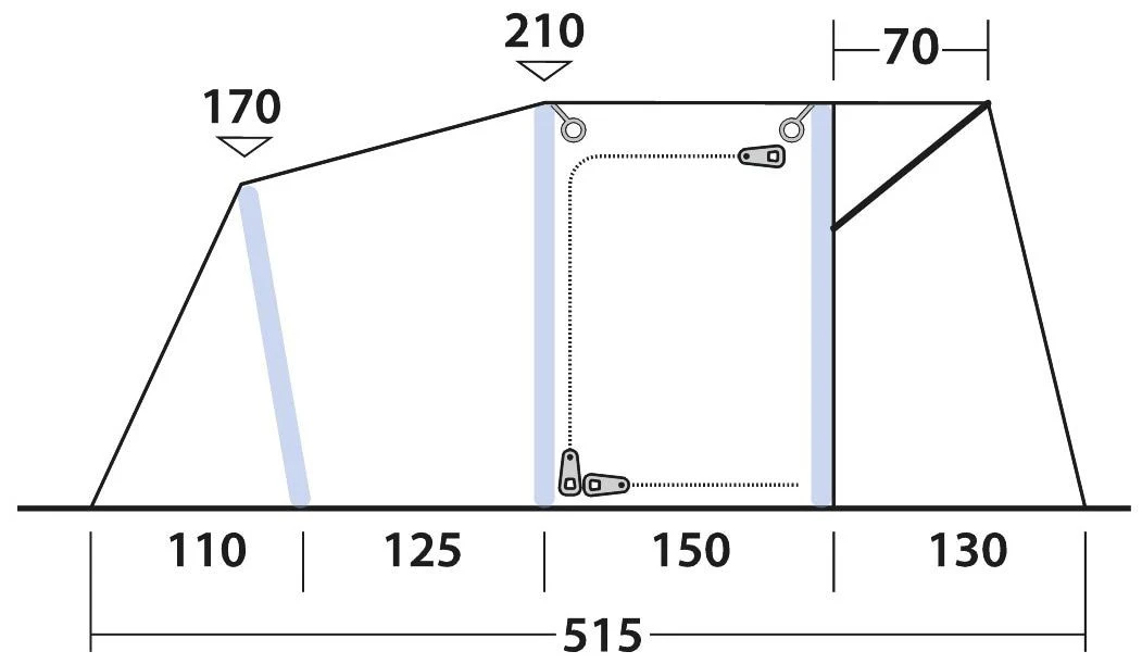 Outwell Blossburg 380 Air Black-Grey 7 Outwell Blossburg 380 Air Black-Grey – Bild 5