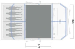 Outwell Forestville 6SA Woven Carpet 9 Outwell Forestville 6SA Woven Carpet -Günstiges OutdoorXL Geschäft outwell forestville 6sa woven carpet grey 2 1