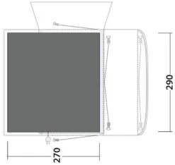 Outwell Jonesville 290 Footprint Black-Grey 6 Outwell Jonesville 290 Footprint Black-Grey -Günstiges OutdoorXL Geschäft outwell jonesville 290 footprint grey 0 1 1