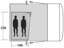 Outwell Jonesville 290SA / Wolfburg 380 Inner Charcoal 8 Outwell Jonesville 290SA / Wolfburg 380 Inner Charcoal -Günstiges OutdoorXL Geschäft outwell jonesville 290sa wolfburg 380 inner charcoal 1