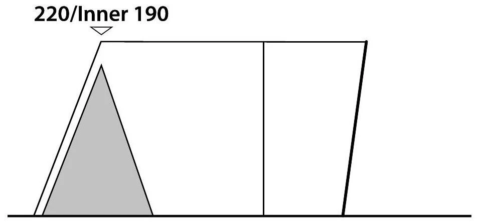 Outwell Jonesville 290SA / Wolfburg 380 Inner Charcoal 6 Outwell Jonesville 290SA / Wolfburg 380 Inner Charcoal – Bild 4