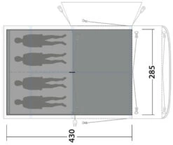 Outwell Jonesville 440SA Carpet Flat Woven Black-Grey 8 Outwell Jonesville 440SA Carpet Flat Woven Black-Grey -Günstiges OutdoorXL Geschäft outwell jonesville 440sa carpet flat woven grey 1 1