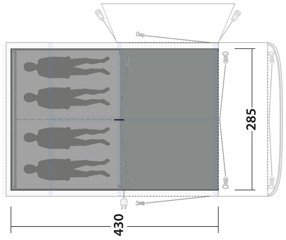 Outwell Jonesville 440SA Carpet Flat Woven Black-Grey 5 Outwell Jonesville 440SA Carpet Flat Woven Black-Grey – Bild 3