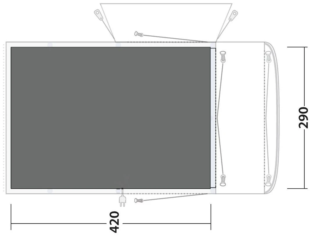 Outwell Jonesville 440SA Footprint Black-Grey 5 Outwell Jonesville 440SA Footprint Black-Grey – Bild 3