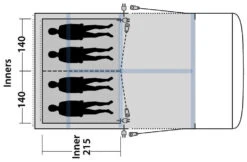 Outwell Jonesville 440SA Inner Charcoal -Günstiges OutdoorXL Geschäft outwell jonesville 440sa inner charcoal 1