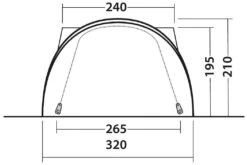 Outwell Lakecrest Green -Günstiges OutdoorXL Geschäft outwell lakecrest green 3 1