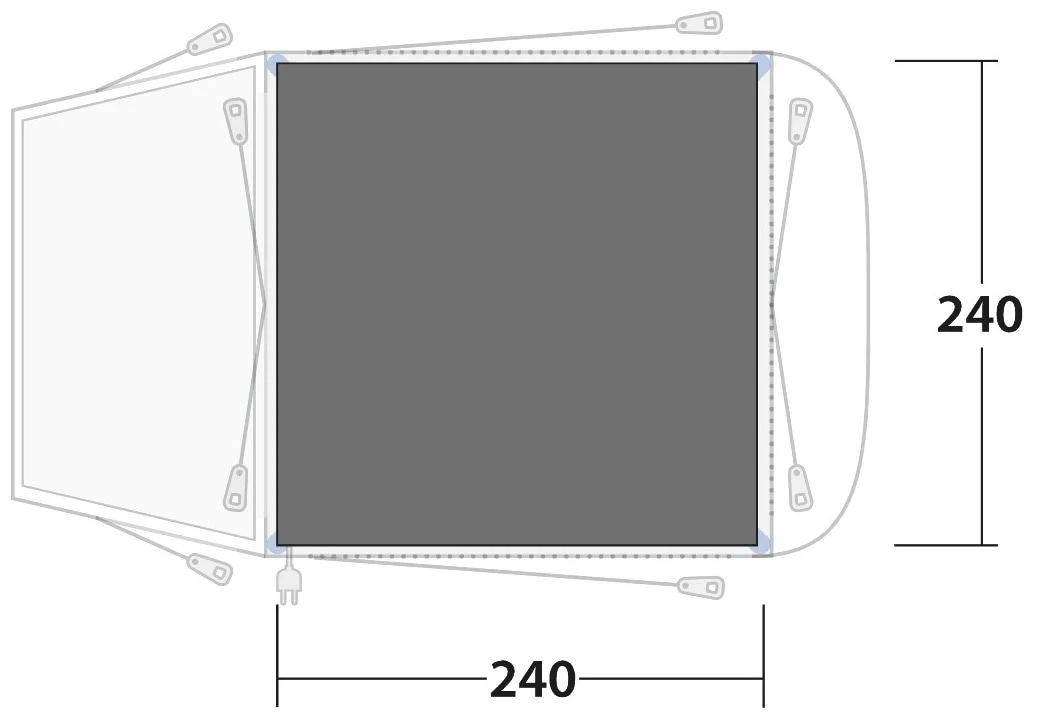 Outwell Linnburg Footprint Black-Grey 5 Outwell Linnburg Footprint Black-Grey – Bild 3