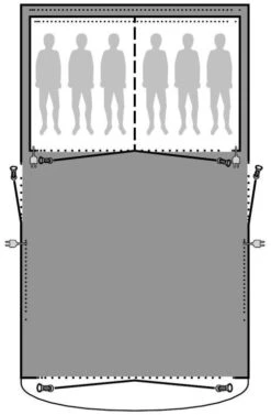 Outwell Mayville 6SA Footprint -Günstiges OutdoorXL Geschäft outwell mayville 6sa footprint 1