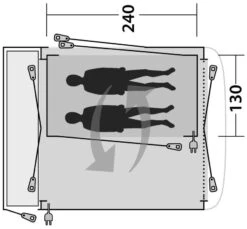 Outwell Milestone / Starville Inner Charcoal -Günstiges OutdoorXL Geschäft outwell milestone starville inner charcoal 4