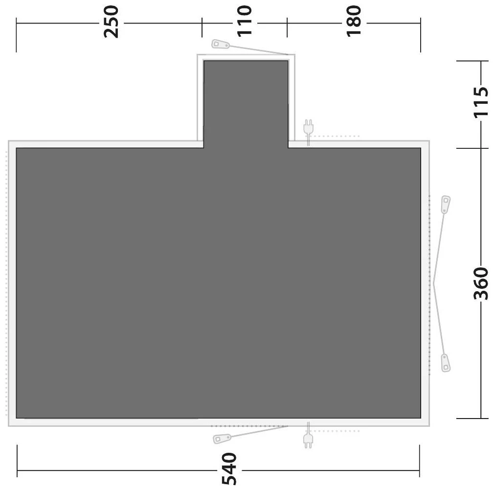 Outwell Montana 6PE Footprint Grey 5 Outwell Montana 6PE Footprint Grey – Bild 3