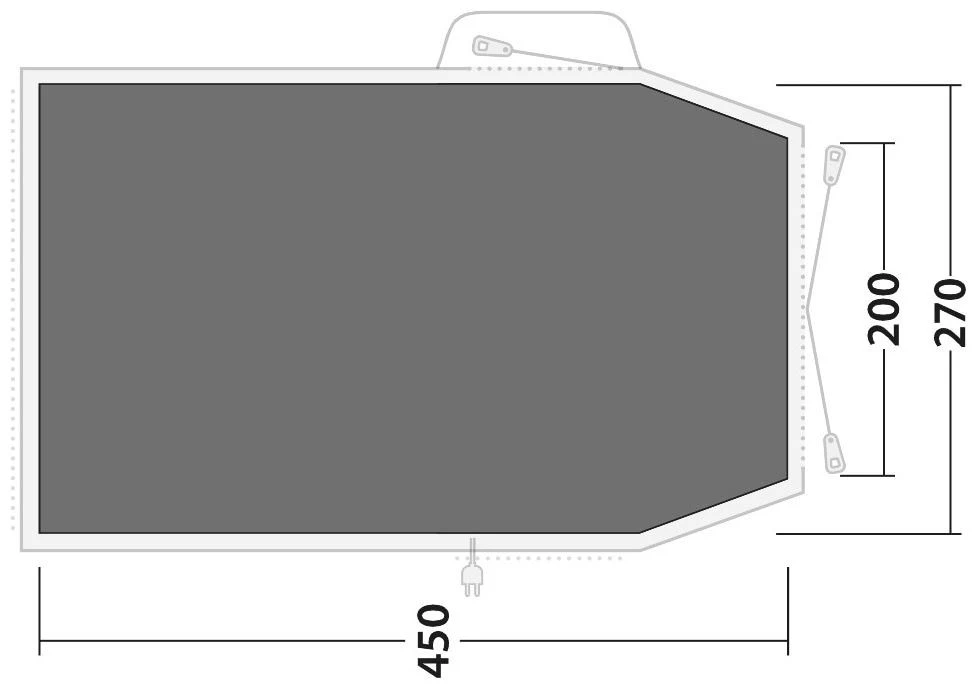 Outwell Nevada 4P Footprint Black-Grey 5 Outwell Nevada 4P Footprint Black-Grey – Bild 3