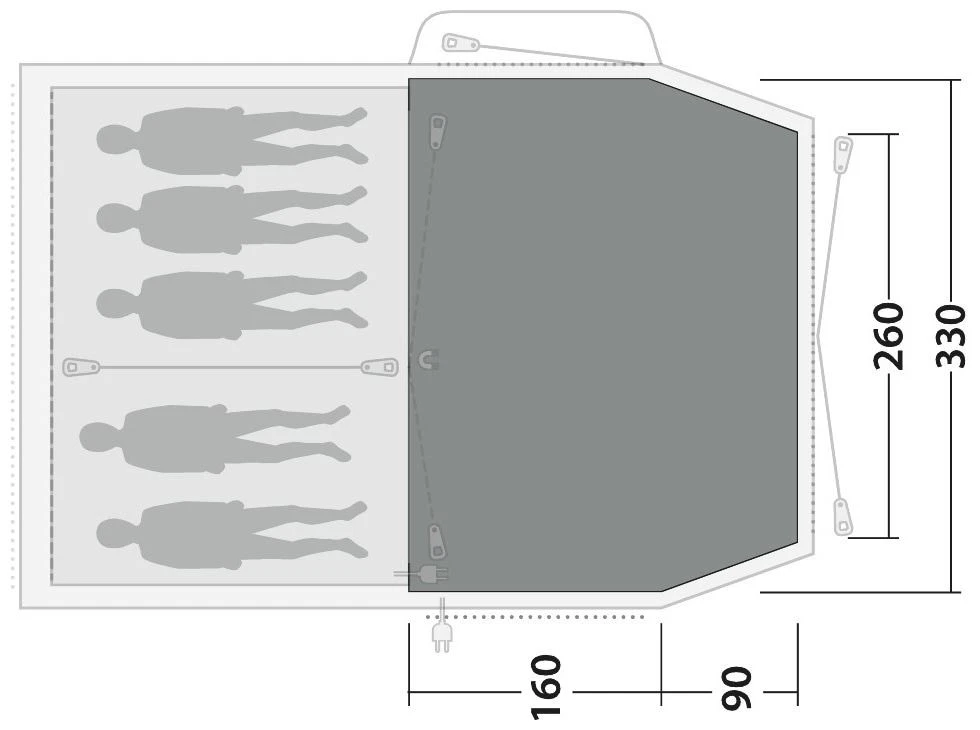 Outwell Nevada 5P Flat Woven Carpet 6 Outwell Nevada 5P Flat Woven Carpet – Bild 4