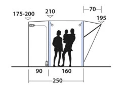 Outwell Newburg 160 Air Black-Grey -Günstiges OutdoorXL Geschäft outwell newburg 160 air grey 2