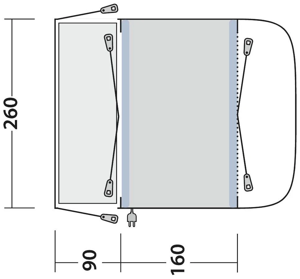Outwell Newburg 160 Air Package Deal Black-Grey 6 Outwell Newburg 160 Air Package Deal Black-Grey – Bild 4