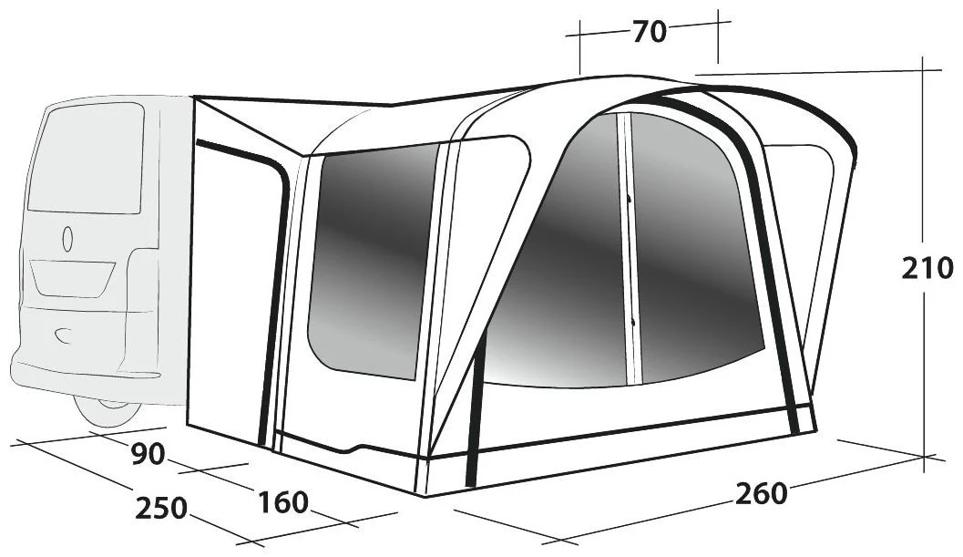 Outwell Newburg 160 Air Package Deal Black-Grey 8 Outwell Newburg 160 Air Package Deal Black-Grey – Bild 6