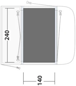 Outwell Newburg / Waystone 160 Flat Woven Carpet Black-Grey -Günstiges OutdoorXL Geschäft outwell newburg 160 footprint grey 1 1