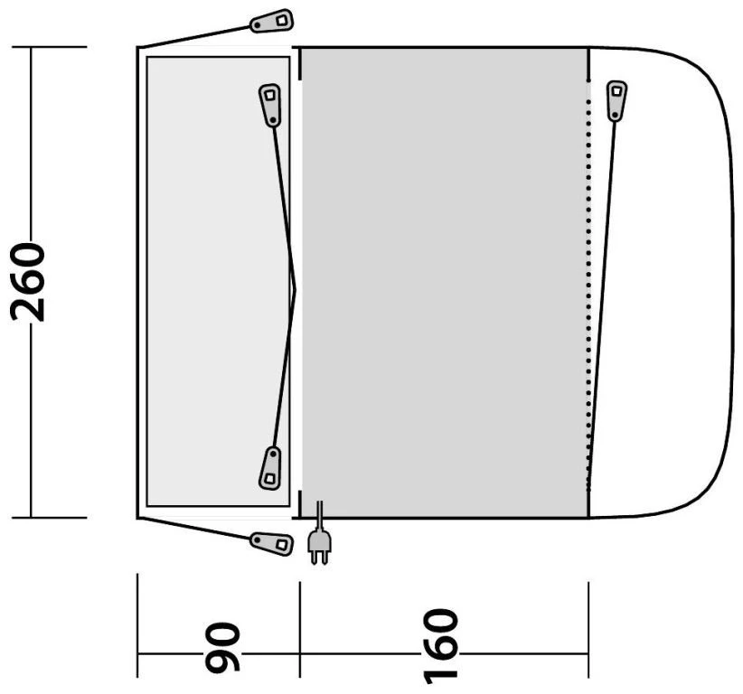 Outwell Newburg 160 2022 Grey 7 Outwell Newburg 160 2022 Grey – Bild 5