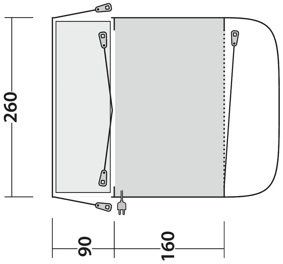 Outwell Newburg 160 Package Deal Grey 5 Outwell Newburg 160 Package Deal Grey – Bild 3