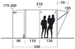 Outwell Newburg 240 Air Black-Grey -Günstiges OutdoorXL Geschäft outwell newburg 240 air grey 2
