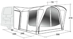 Outwell Newburg 240 Air Black-Grey -Günstiges OutdoorXL Geschäft outwell newburg 240 air grey 4