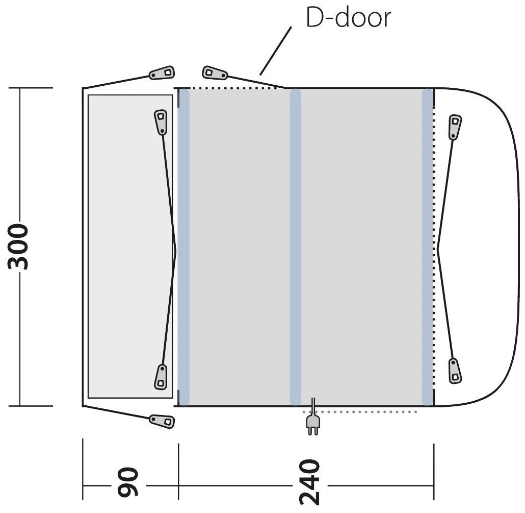 Outwell Newburg 240 Air Tall Demo Black-Grey 5 Outwell Newburg 240 Air Tall Demo Black-Grey – Bild 3