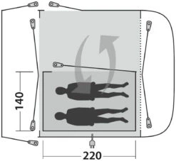 Outwell Newburg 240 Inner Charcoal -Günstiges OutdoorXL Geschäft outwell newburg 240 inner charcoal 0