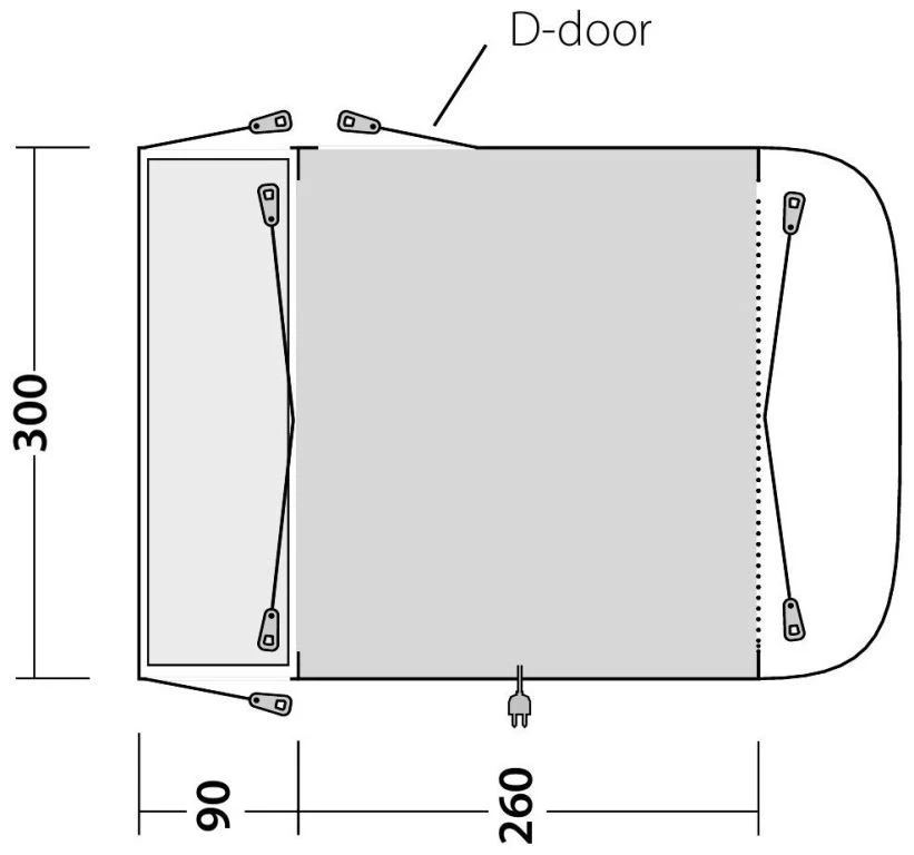 Outwell Newburg 260 2022 Grey 7 Outwell Newburg 260 2022 Grey – Bild 5