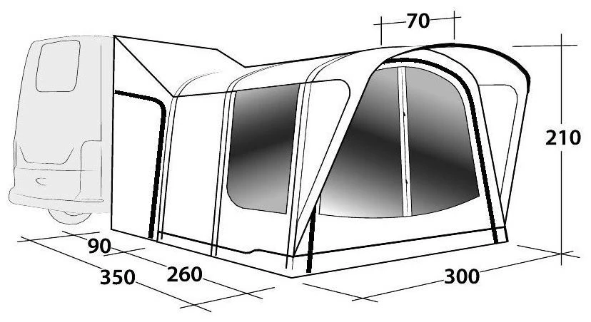 Outwell Newburg 260 Air Xtra Tall 8 Outwell Newburg 260 Air Xtra Tall – Bild 6