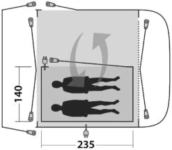 Outwell Newburg-Parkville 260 Inner Charcoal 11 Outwell Newburg-Parkville 260 Inner Charcoal -Günstiges OutdoorXL Geschäft outwell newburg 260 inner charcoal 4