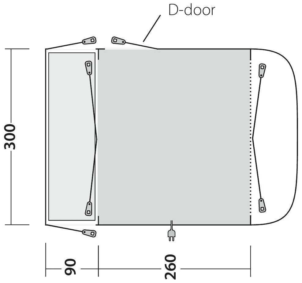Outwell Newburg 260 Package Deal Grey 5 Outwell Newburg 260 Package Deal Grey – Bild 3