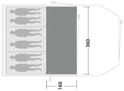 Outwell Norwood 6 Carpet Black-Grey -Günstiges OutdoorXL Geschäft outwell norwood 6 carpet grey 2