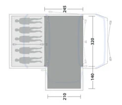 Outwell Oakdale 5PA Flat Woven Carpet 8 Outwell Oakdale 5PA Flat Woven Carpet -Günstiges OutdoorXL Geschäft outwell oakdale 5pa flat woven carpet grey 245 x 460 cm grey 1 1