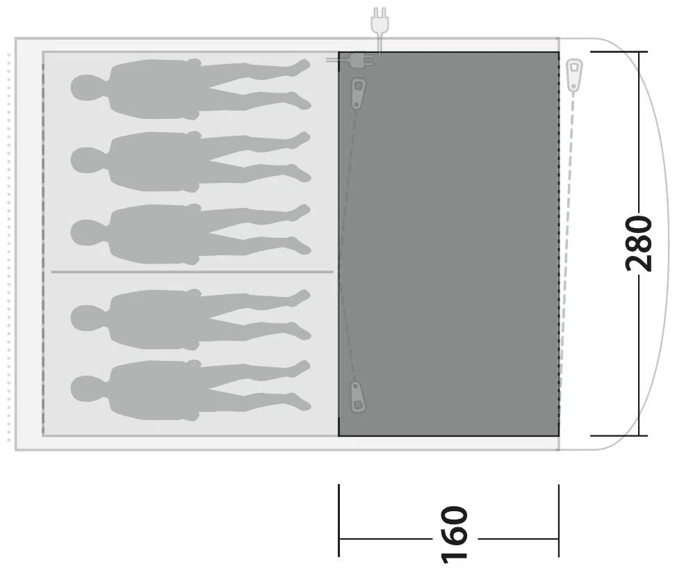 Outwell Oakwood 5 Flat Woven Carpet Grey 6 Outwell Oakwood 5 Flat Woven Carpet Grey – Bild 4