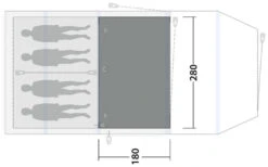 Outwell Parkdale 4PA Flat Woven Carpet -Günstiges OutdoorXL Geschäft outwell parkdale 4pa flat woven carpet grey 2