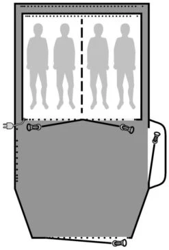 Outwell Reddick 4A Footprint -Günstiges OutdoorXL Geschäft outwell reddick 4a footprint 1