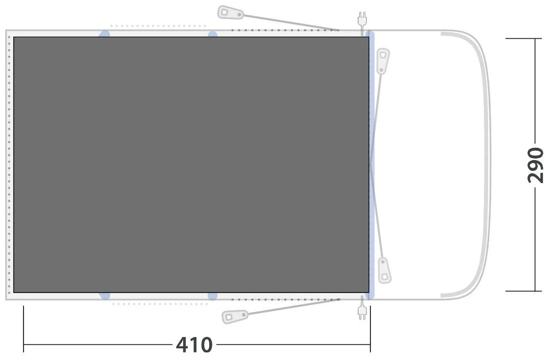 Outwell Springville 4SA Footprint Black-Grey 5 Outwell Springville 4SA Footprint Black-Grey – Bild 3